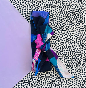 Piece Out Violet Sash Hair Tie