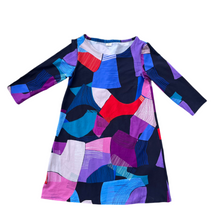 Piece Out Swing Dress Violet 3/4 sleeve OR short sleeve