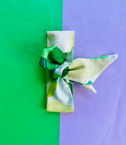 Piece Out Green Sash Hair Tie