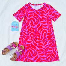 Unbe-leaf-able  Swing Dress Pinks