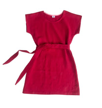 Cherry Pie Holiday Relaxed Linen Shift dress