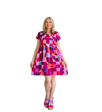 COMING SOON - Dusk Till Dawn Relaxed Dress Pink OR Blue