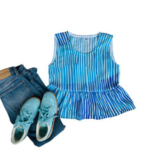 Stripe A Pose Peplum Top ALL COLOURS