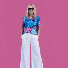 Flower Power Everyday Tee Blue