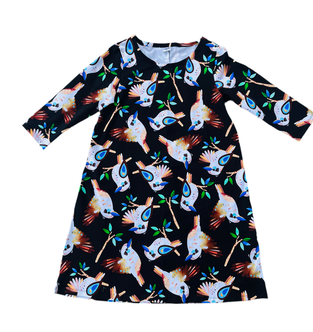 King Of The Bush Swing Dress  BLACK Background