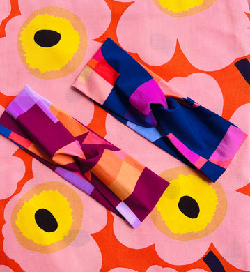Dusk Till Dawn Wide Twist Headband Pink OR Blue