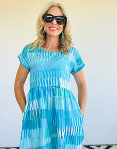 Azure Relaxed Dress