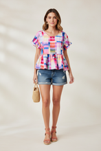 Peplum Top Prismatic