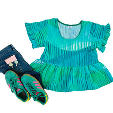 Stripe A Pose Peplum Top ALL COLOURS