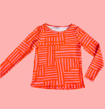 Walk The Line Sweater Coral & Pink