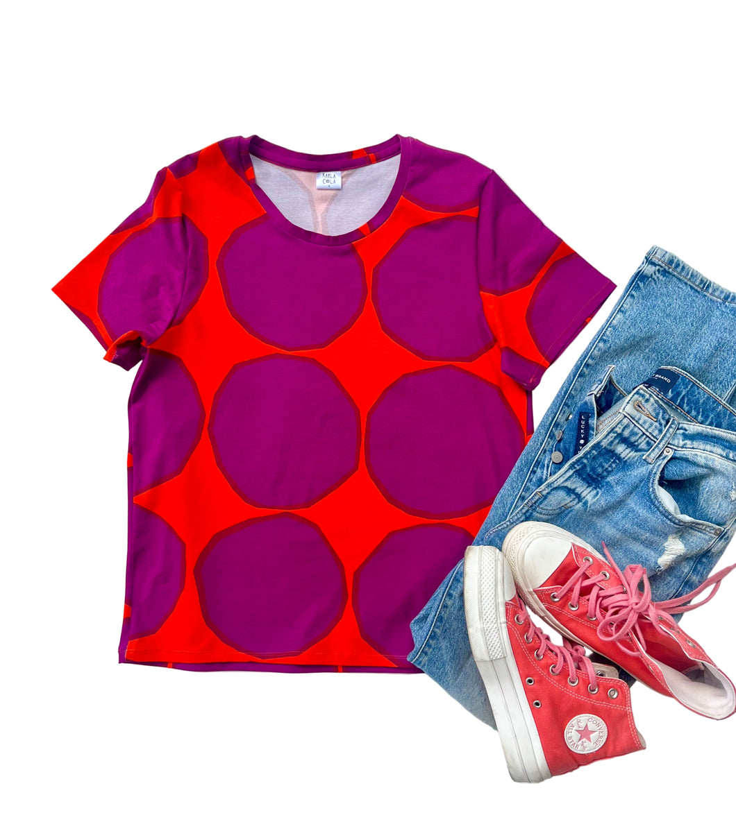 Kivet Orange & Purple Everyday Tee