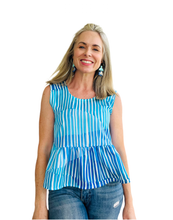 Stripe A Pose Peplum Top ALL COLOURS