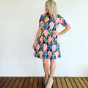 Swing Dress Protea Lovers