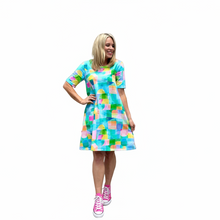 Bright Side Swing Dress Blue