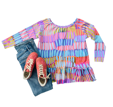 Jersey Top with Ruffle Gelato