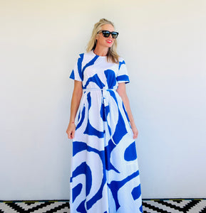 Santorini Jersey Maxi Dress