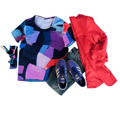 Piece Out Everyday Tee Violet