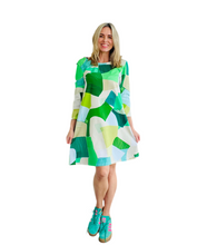 Piece Out Swing Dress 3/4 Sleeve OR short sleeve