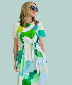 Piece Out Jersey Maxi Dress Green