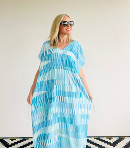 Azure Kaftan Dress Pre-Order