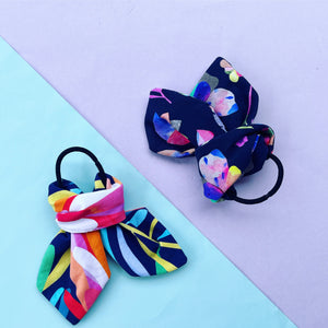 Florals Bow Knot Hair Tie DUO PACK