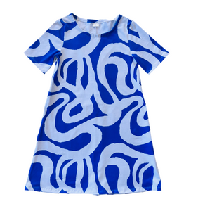 Santorini Short Sleeve Swing Dress