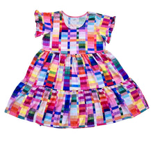 Prismatic  Ruffle Relaxed Dress