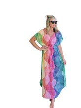 Sound Waves Kaftan Dress
