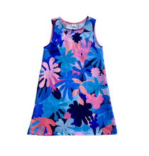 Flower Power BLUE Shift Dress