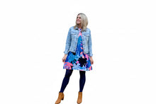 Flower Power BLUE Shift Dress