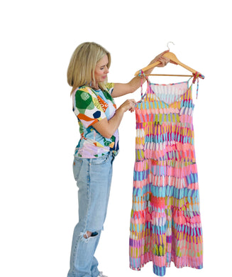 Ice Cream Dreams Tiered Maxi Dress