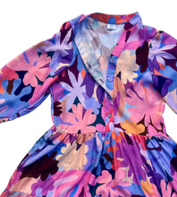 Flower Power Button Up Smocked Dress Dress FLOWER POWER (Pinks or Blues )