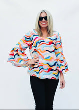 Eb & Flow Ruffle Sleeve Top