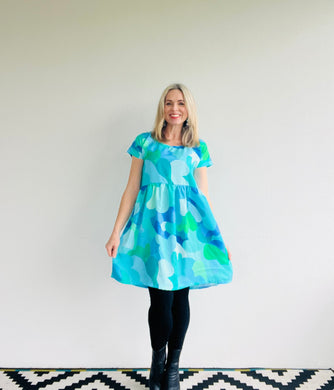 On Cloud 9 Blues Relaxed Dress