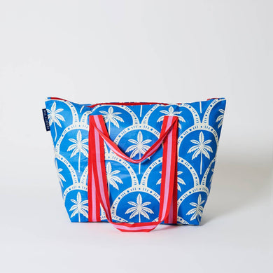 Medium ZIP Tote Palms