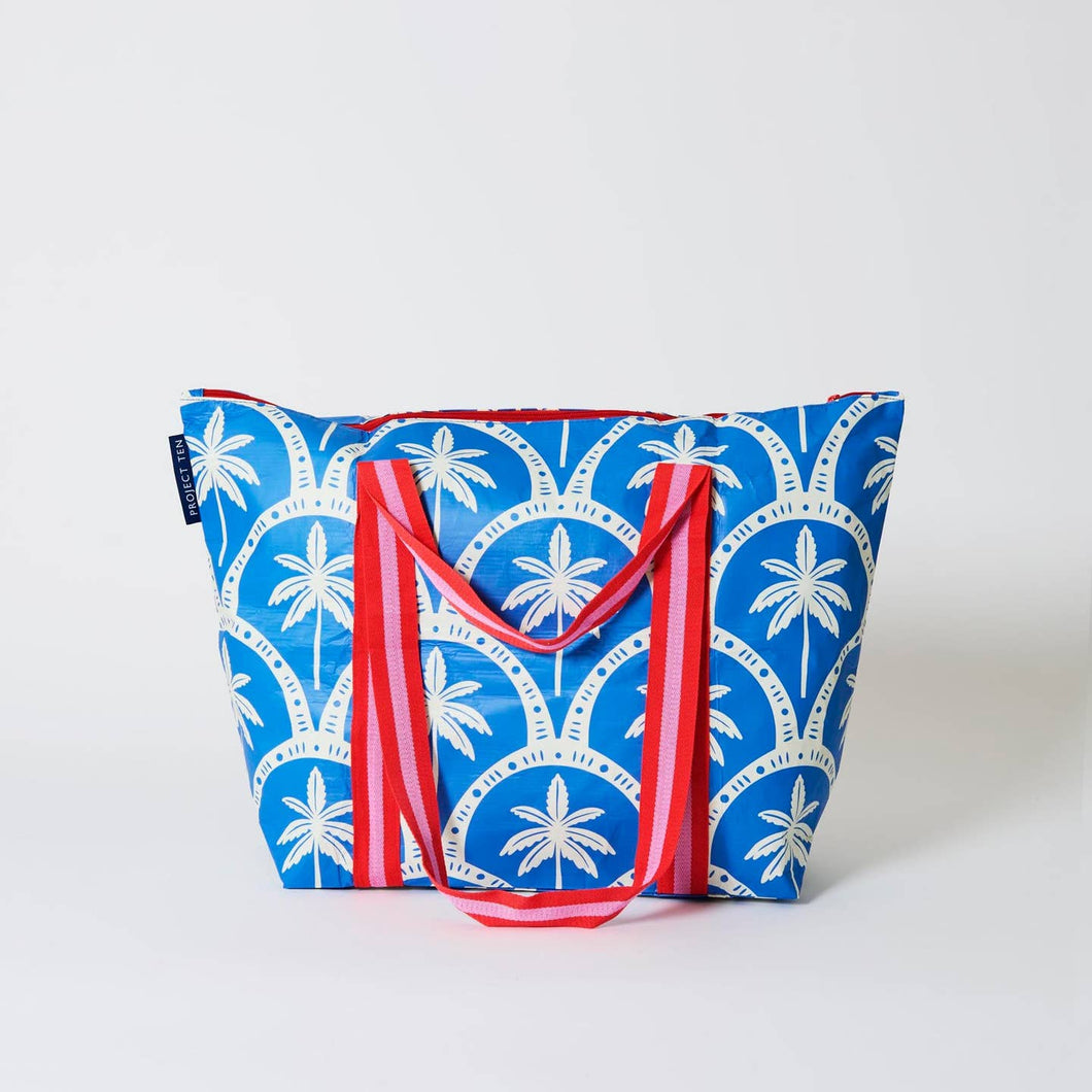 Medium ZIP Tote Palms