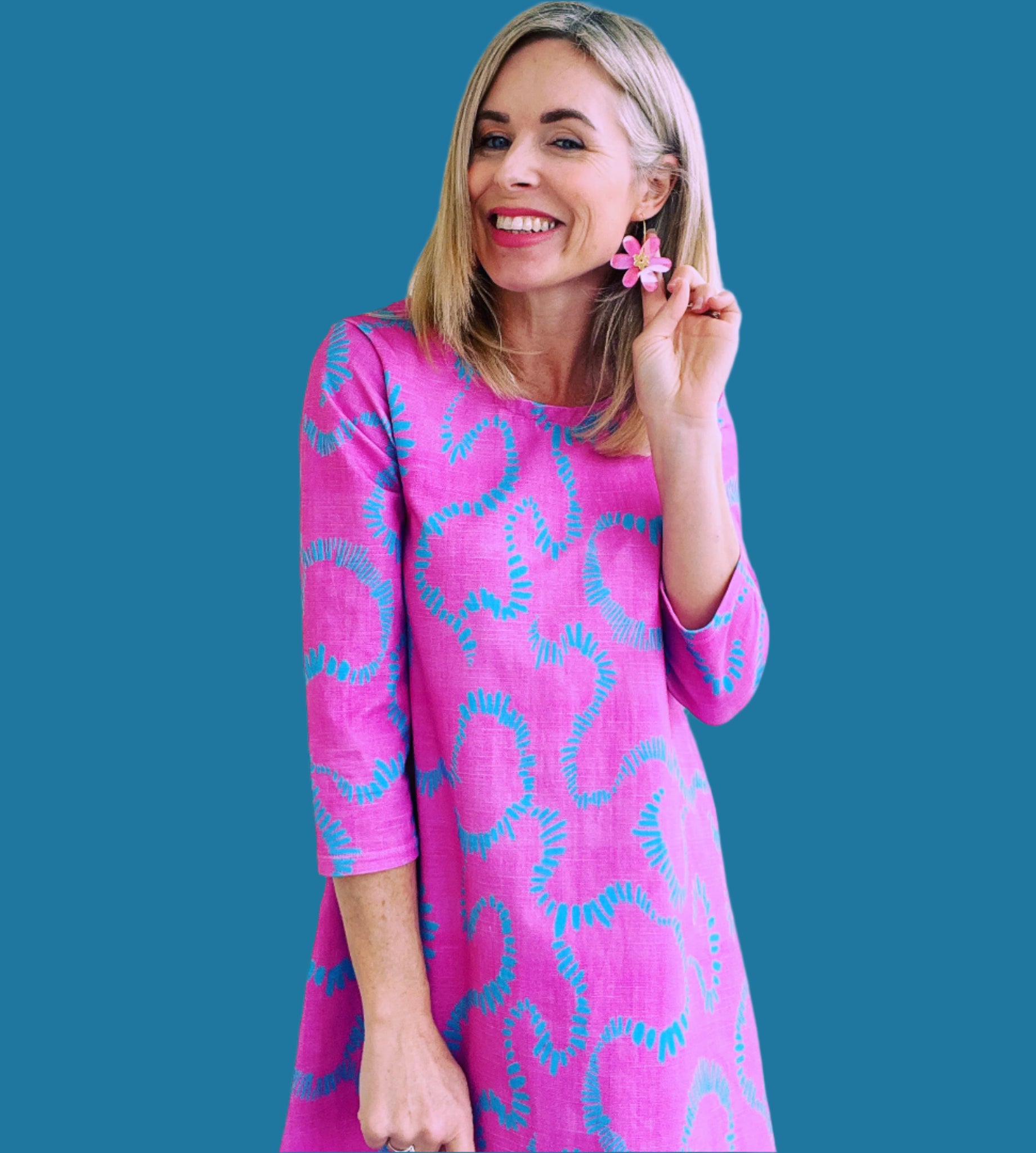 pink domino dresses Misa Los Angeles Domino Knot Dress Mini Pink Size Small