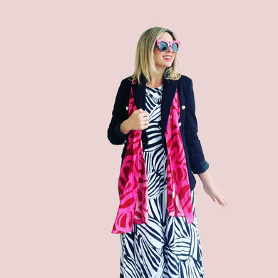 Zion Monochrome  Maxi Dress