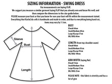 Twist & Shout Navy & Lilac 3/4 sleeve Swing Dress