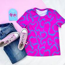 Domino Effect Everyday Tee Pink & Blue