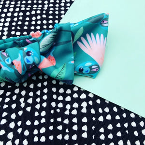 Come Fly With Me green Bow Headband
