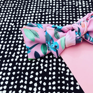 Come Fly With Me pink Bow Headband