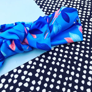 Come Fly With Me blue Bow Headband