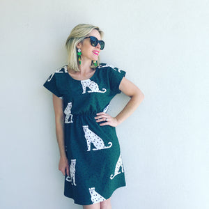 I Spotted You Tee Dress - green