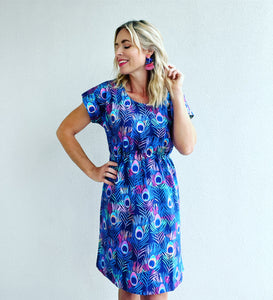 Shake Your Tail Feather Tee Dress