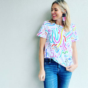 Go With The Flow Everyday Tee White