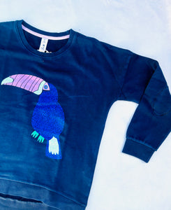 Navy Toucan Sweater