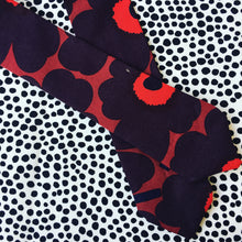 Marimekko Floral Red and Black Hair Tie