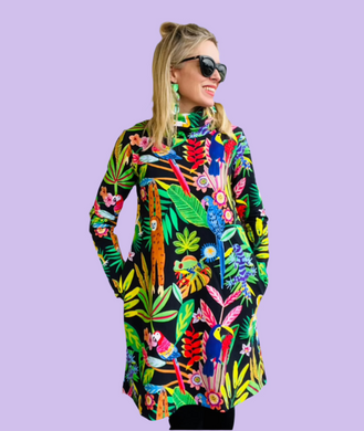 Tropic Like It's Hot Winter Swing dress
