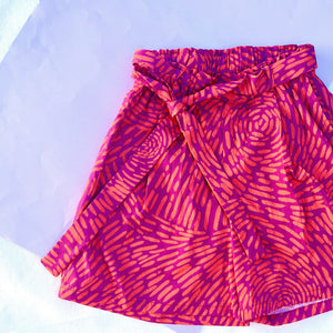 Feeling Swell Coral & Purple Shorts